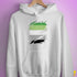 Aromantic Pride Flag Ripped Reveal Hoodie - White